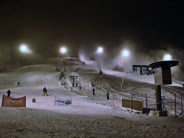 Sci notturno in Italia, dove sciare di notte